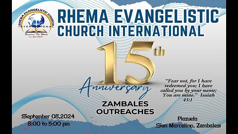 Zambales 15th Anniversary | SEPTEMBER 8, 2024 | Afternoon Service