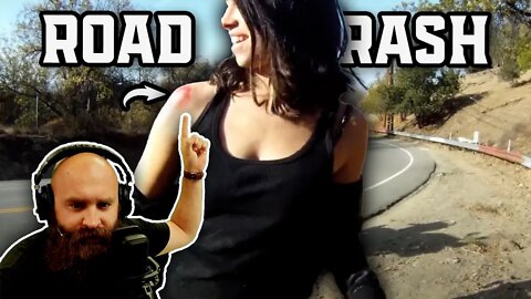 biker girl teaches us how NOT to corner