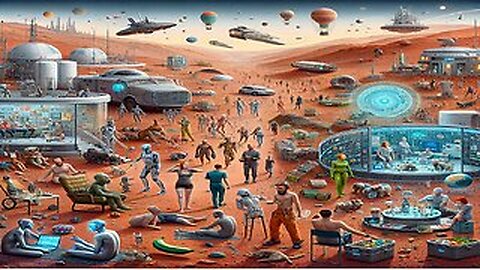 Mars 2368: A Satirical Odyssey of Human Colonization