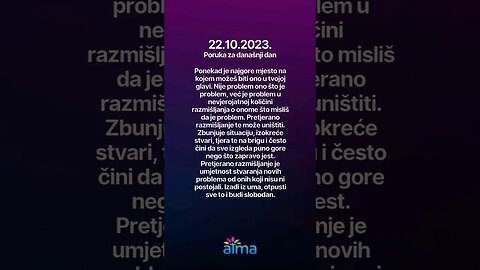 ATMA Poruka za današnji dan 22.10.2023. #inspiracija #porukadana #mudrost #motivacija