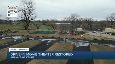 Tee Pee Drive-In movie theater restored