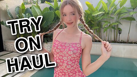 Try On Haul | Get Ready With Me | Summer dress | See Through and No Bra trend