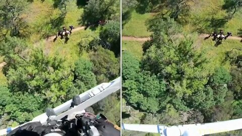 Mountain bike rider is hoisted by CHP after an accident