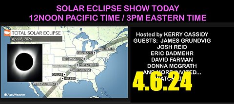 ECLIPSE SHOW : WITH GUESTS: APRIL 8TH AND BEYOND