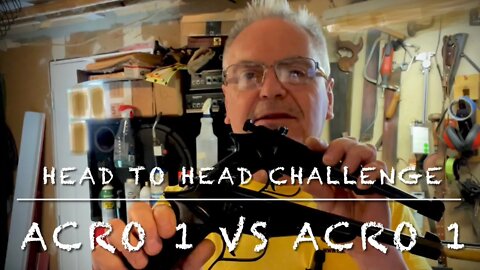 Head to head challenge Ampell arms Acro 1 .22 cal vs Acro 1 .177 cal It was real close!