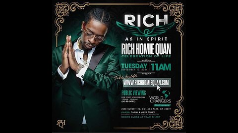 RICH HOMIE QUAN 4 LYFE, THE LAST RIDE..... THE FUNERAL