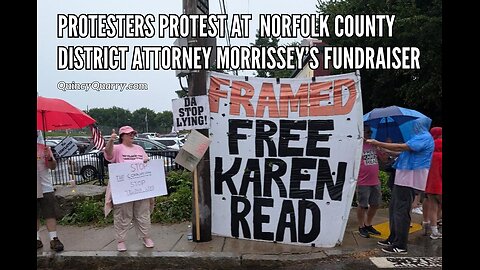 Karen Read Protesters Picket District Attorney Fundraiser