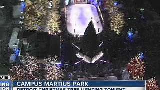 Campus Martius tree lighting tonight