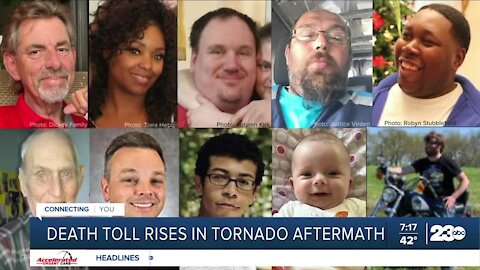 Death toll rises in tornado aftermath