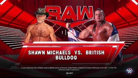 WWE 2k23 Shawn Michaels vs British Bulldog