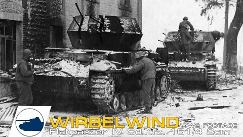 Rare WWII Wirbelwind Footage Flakpanzer IV