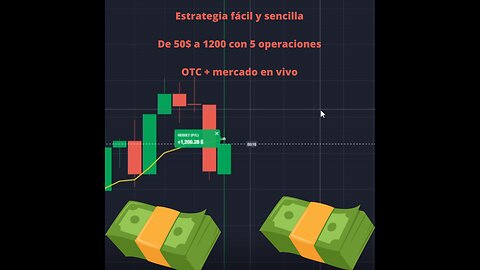 Trading en vivo en quotex De 50$ a 1200$ | estrategia de cotización OTC & Live Market 2023