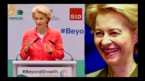 Video Of Satanic Woman Ursula von der Leyen In Front Of EU Audience Demanding Human Depopulation