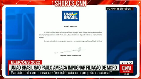 União Brasil São Paulo ameaça impugnar a filiação de Sergio Moro | EXPRESSO CNN