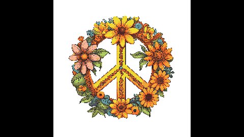 PEACE Cross Stitch Pattern by Welovit Cross Stitch | welovit.net | #welovit #crossstitch