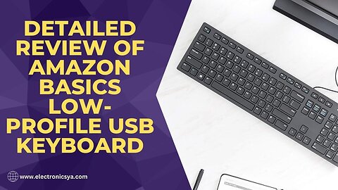 Wired pc keyboard | Amazon Basics Low Profile USB Keyboard #electronoc_devices