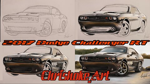 Automotive Art w/ ChrisHoke_Art | 2017 Dodge Challenger RT