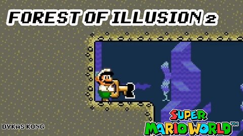 Forest of Illusion 2 | Secret & Regular Exit & All Dragon Coins | Super Mario World