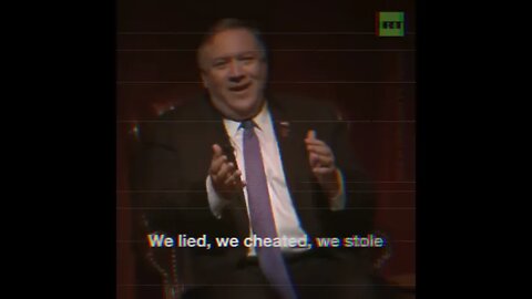 Mike Pompeo: "I was the CIA Director, we lied, we cheated , we stole".