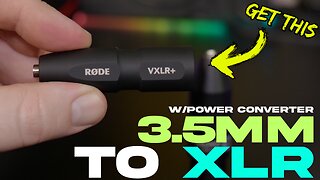 Get THIS Adapter to use 3.5mm Microphones with XLR Inputs (Includes Plug-in Power)