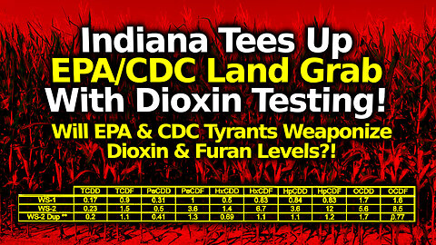 BREAKING: Indiana Govt Dioxin Tests Tee Up EPA/ CDC Land Grab EVACUATIONS With Dioxin Tyranny!