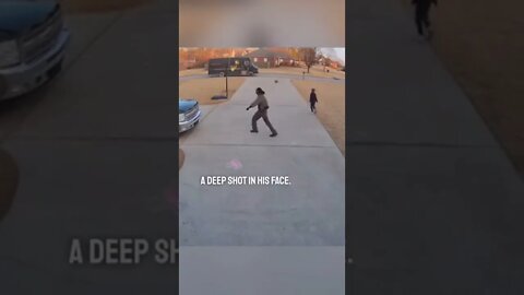 UPS driver stopped to play basketball with a young kid playing by himself 👏❤️