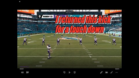 Miami Dolphins Vs Minnesota Vikings on Madden 23