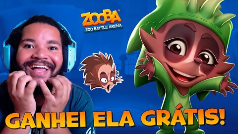 VAMOS SER AMIGOS? SKIN EDNA ABRACE-ME GANHEI GRÁTIS! ZOOBA: Jogo de Batalha Animal