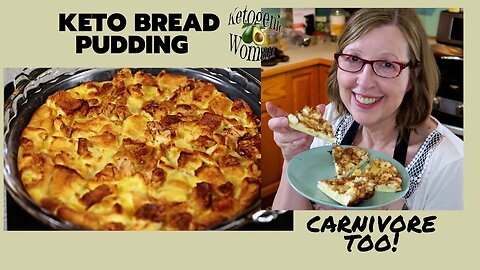 Keto Bread Pudding using PSMF Bread | Carnivore Friendly | Egg White Bread recipe