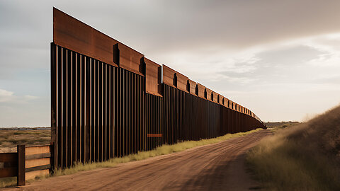 A Citizen's View of the IMAGINARY BORDER WALL -half mile from EAGLE PASS