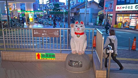 Evening walk at Tokyo Gotokuji 4K HDR