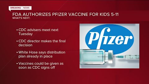 FDA issues emergency approval Pfizer's COVID-19 vaccine for kids as young as 5