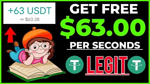 GET FREE $63 USDT Per Seconds (FREE TETHER TRC20) no investment no hack •• no referrals