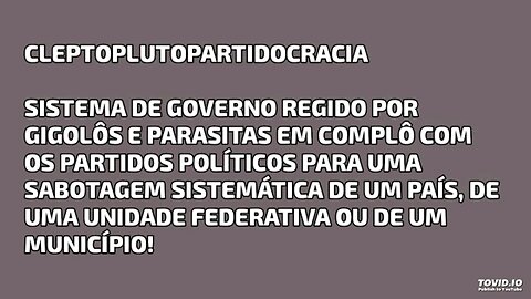 CHEGA DE CLEPTOPLUTOCRACIA MAÇÔNICA! BASTA!