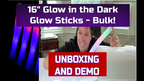 Glow in the Dark Foam Sticks - Great for Kids Parties