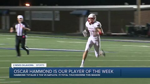 Oscar Hammond is the Week 5 Player of the Week