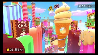 Mario Kart 8 Deluxe DLC Time Trials - Sky-High Sundae (200cc) - 1:27.728