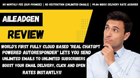 FINALLY!! Now Send Unlimited Emails With Higher Inboxing With The Power Of REAL CHATGPT & AI LeadGen