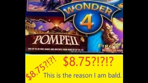 $8.75 win on Pompeii Wonder 4 Slot Machine at Ameristar Casino in Black Hawk, Colorado