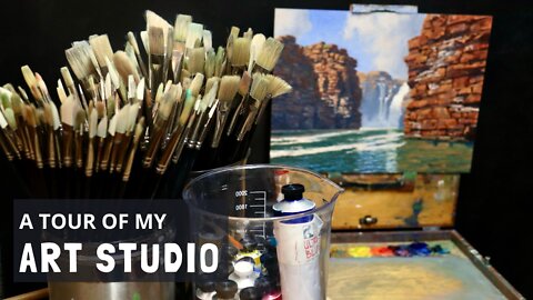 A Tour of my ART STUDIO