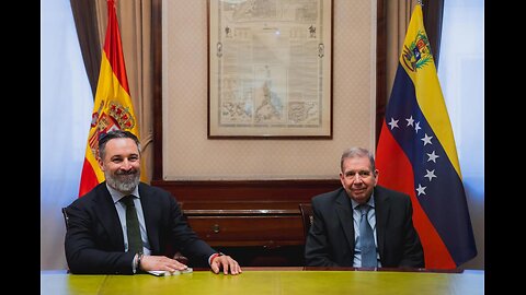 Reunión Santiago Abascal Conde y Edmundo González Urrutia en Madrid