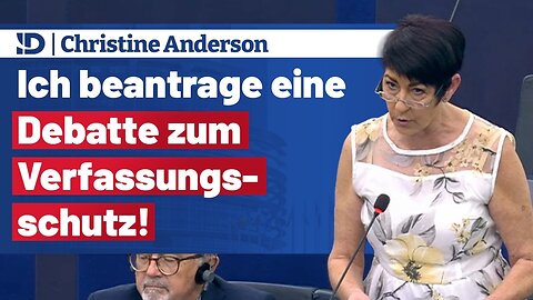 MdEP 𝐂𝐡𝐫𝐢𝐬𝐭𝐢𝐧𝐞 𝐀𝐧𝐝𝐞𝐫𝐬𝐨𝐧 ▶️ Ich beantrage eine Debatte zum Verfassungsschutz!🙈🐑🐑🐑 COV ID1984