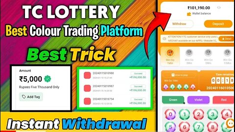 Best Online Earning App of 2024 | Tc lottery Colour Trading