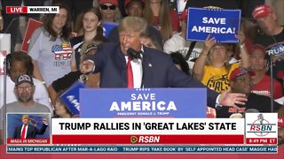 FULL SPEECH: PRESIDENT DONALD TRUMP SAVE AMERICA RALLY IN WARREN, MI 10/1/22