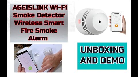 AGEISLINK Wi Fi Smoke Detector and Free App! Monitor From Anywhere