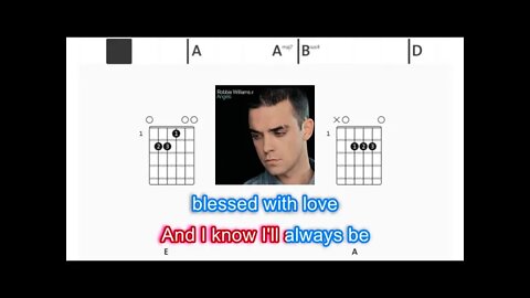 Robbie Williams - Angels - (Chords & Lyrics like a Karaoke)