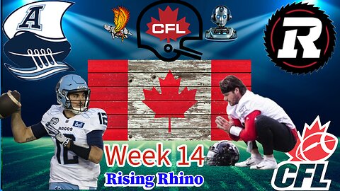 Toronto Argonauts Vs Ottawa Redblacks CFL Week 14 Watch Party and Play by Play