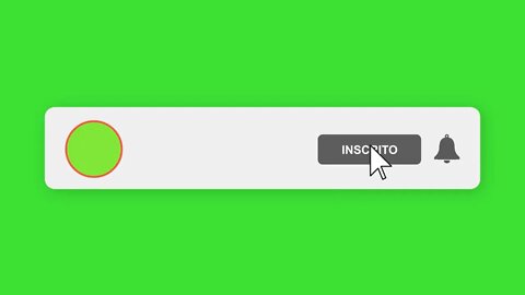 Chroma key botão inscreva-se green screen