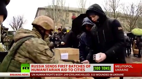 Russia Sends Humanitarian Aid to the People of Melitopol Ukraine | You Won't See This in the News!