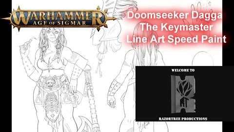 Warhammer Age of Sigmar Speedpaint - Doomseeker Dagga Line Art